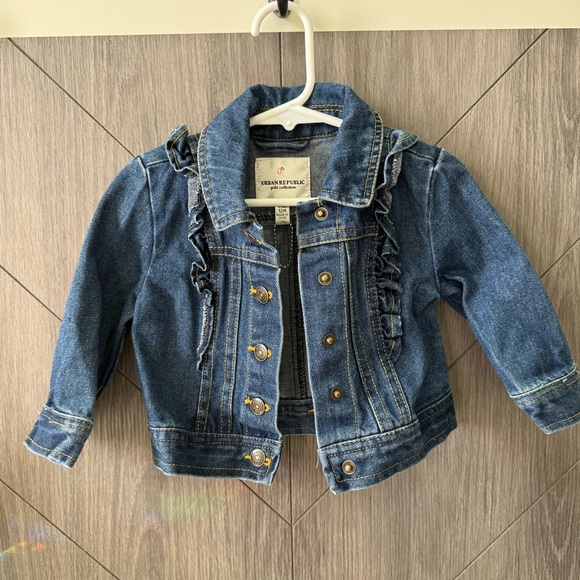 Urban Republic Other - Urban Republic Toddler Blue Jean Jacket with Ruffles